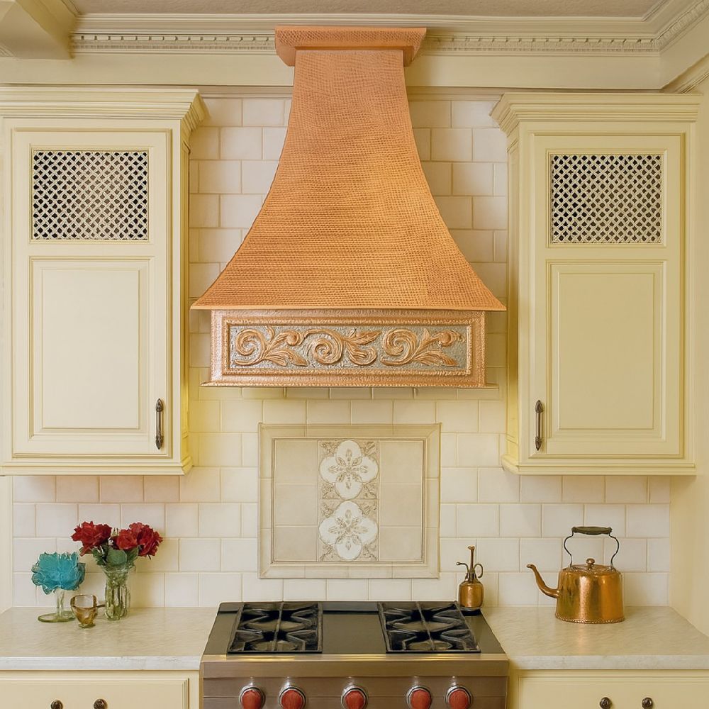 custom copper range hood